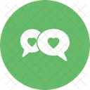 Chat Bubbles Love Icon