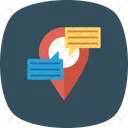 Chat Communication Location Icon