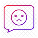 채팅 나쁜 피드백 아이콘