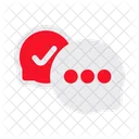 Chatten Genehmigen Compliance Symbol