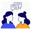Bavarder Communication Conversation Icône