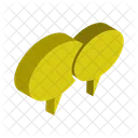 Dialogue Cloud Sitting Laptop Icon