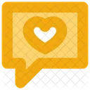 Social Media Chat Heart Icon