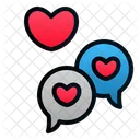 Chat Message Love Icon