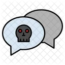 Chat Skull Bubble Icon