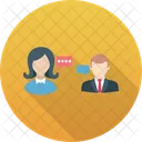 Chat Bubble Colleagues Icon