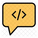 Chat Bubble Designing Conversation Coding Icon