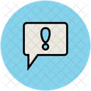 Chat Sign Exclamation Icon