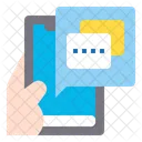 Chat App Smartphone Icon
