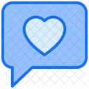 Chat Bubble Heart Icon