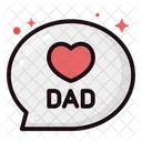 Fathers Day Lineal Color Icon