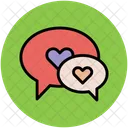 Chat Bubbles Love Icon