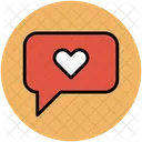 Chat Bubble Love Icon