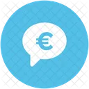 Chat Bubble Euro Icon