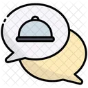 Chat Message Food Tray Icon