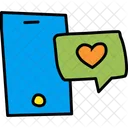 Chat Love Message Icon