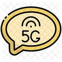 Chat 5 G Message Icon