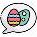 Chat Easter Decoration Icon