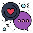 Chat Day Heart Icon