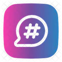 Chat Hashtag Communications Icon