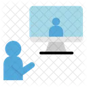 Chat Computer Video Icon