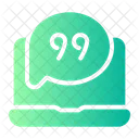 Chat Laptop Monitor Icon
