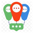 Chat Communication Location Icon