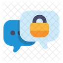 Chat Internet Lock Icon