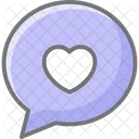 Chat Heart Love Icon