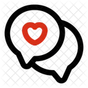 Chat Heart Message Icon