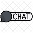 Chat Button Click Icône