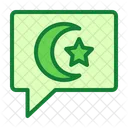 Chat Eid Mubarak Crescent Moon Icon