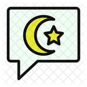 Chat Eid Mubarak Crescent Moon Icon