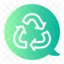 Chat Recycle Zero Waste Icon