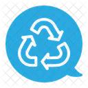 Chat Recycle Zero Waste Icon