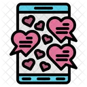 Chat Heart Message Icon