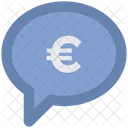Chat Bubble Euro Icon