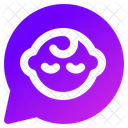 Chat Baby Happiness Icon