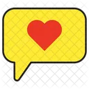 Chat Love Like Icon