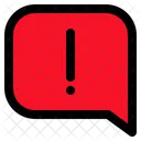 Chat Alert Chat Notification Warning Message Icon