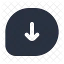Chat Arrow Down  Icon