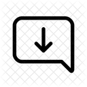Chat Arrow Down  Icon