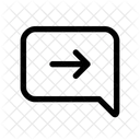 Chat Arrow Right  Icon