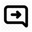 Chat Arrow Right  Icon
