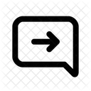 Chat Arrow Right  Icon