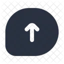 Chat Arrow Up  Icon