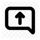 Chat Arrow Up  Icon