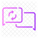 Chat Data Transfer Talk Icon