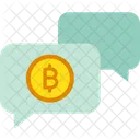 Chat de bitcoins  Icono