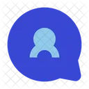 Chat Bubble-Benutzer  Symbol